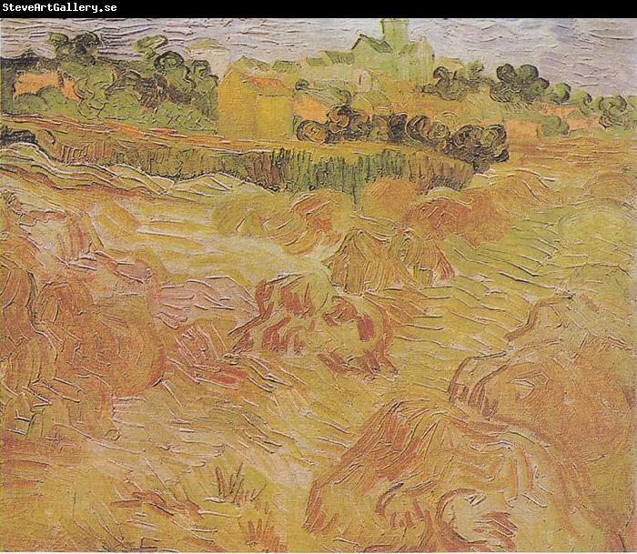 Vincent Van Gogh Wheat fields with View of Auvers